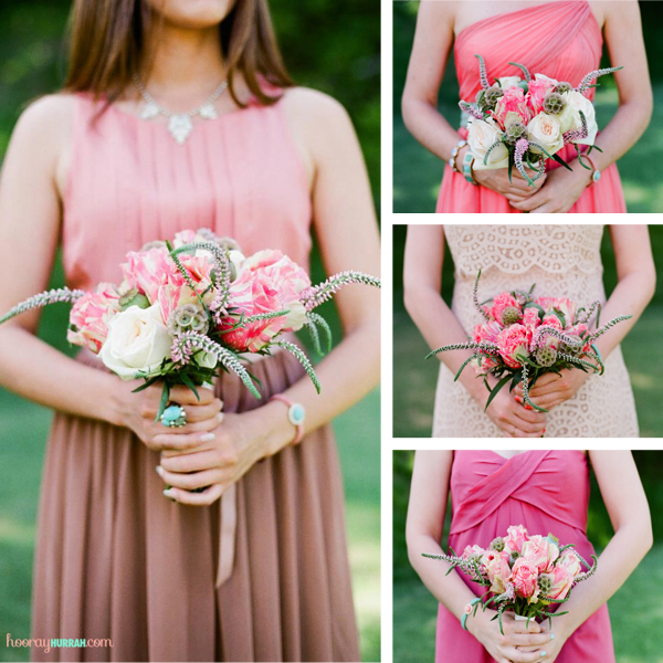 bridesmaids-bouquets-pink-coral
